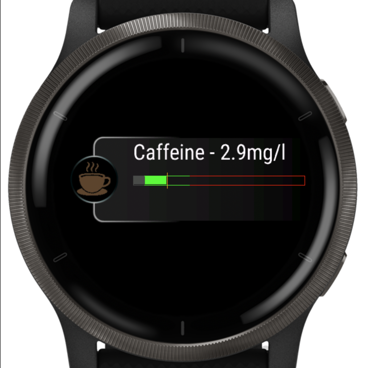 Caffeine Tracker widget overview